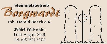 Steinmetzbetrieb Borgwardt, Inhaber Harald Boeck e.K., 29664 Walsrode
